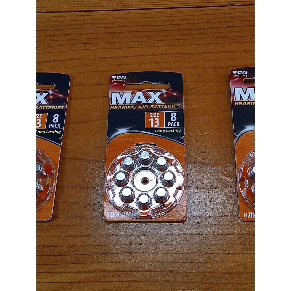MAX HEARING AID‎ BATTERYS SIZE 13 8 PACK (BRAND NEW) 3 Packs Of Batteries 🔋🔋🔋